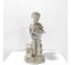 FIGURINE-White Resin Boy w/Striped Shirt-Planting