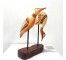 FIGURINE-(2) Colorful Birds on Wooden Stand