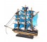 SHIP MODEL-"Red Jacket" w/Blue Sails