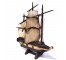 SHIP MODEL-Distressed Green Siding w/7 Sails