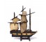 SHIP MODEL-Distressed Green Siding w/7 Sails