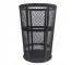 GARBAGE CAN-Outdoor Industrial Black Mesh Trash Can