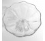 CANDY DISH-Clear Thumb Pressed Glass w/Scalloped Edge