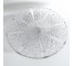 CAKE STAND-Sunburst Pattern-Pressed Glass & Scalloped Edge