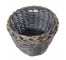 BASKET-Distressed Blue Round Basket