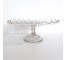 CAKE STAND-Floral Pressed Glass Divider Cake Stand