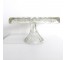 CAKE STAND-Square Glass Thumb Pressed Stand