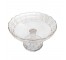 CANDY DISH-Glass Compote w/Scalloped Edge