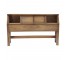 HEADBOARD-Modern Full Ashwood w/Sliding Door Storage Compartments