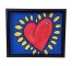 PAINTING-KH Inspired Sunshine Heart In Black Frame