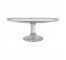 CAKE STAND-Glass w/Floral Inlay