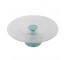 CAKE STAND-Cut Glass w/Light Blue Pedestal