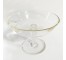 COMPOTE-Glass Compote w/Swirls in Pedestal