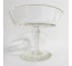 COMPOTE-Glass Compote w/Swirls in Pedestal