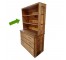 DRESSER TOP HUTCH-Youth Pioneer Natural Wood