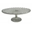 CAKE STAND-Cut Glass Floral Pattern