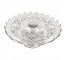 CAKE STAND-Cut Glass Braided Pattern