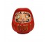 FIGURINE-Red Japanese Daruma Piggy Bank