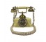 TELEPHONE-Vintage Yellow Rotary Phone w/Victorian Couple in Center