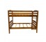 BED-TWIN-BUNKBED-Modern Maple w/Ladder