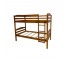 BED-TWIN-BUNKBED-Modern Maple w/Ladder