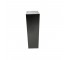 PEDESTAL-Tall Black Laminate w/White Acyrlic Top