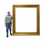 PICTURE FRAME-Oversized Gold Frame