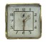 ALARM CLOCK-Vintage Ingraham Sentinel Brass Art Deco Clock