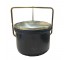 ICE BUCKET-Vintage Black w/Gold Retractable Lid