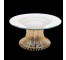 COFFEE TABLE- Platner Inspired |Gold |Glass Top