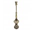 TABLE LAMP-Ceramic/ Brass Urn Shape w/Flower Detail