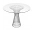 SIDE TABLE-Platner Inspired | Chrome | Glass Top