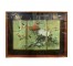 FRAMED ASIAN SCREEN-Floral |Two Birds |Gold Border