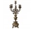 CANDELABRA-Vintage Brass Baroque w/(5) Candle Holders