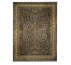 RUG-(9'10" x 12'9")-Black & Cream |Persian |Floral Center & Border