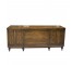 DRESSER-Long Horizontal Veneer Wood w/Vertical Scroll Detail