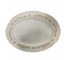 PLATTER-12.5" L White Diamond China "Charlene" Pattern-Floral w/Gold Trim