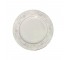 DINNER PLATE-White w/Pink & Blue Flowers - Decorative Trim
