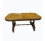 DINING TABLE-Fruitwood w/Carved Base