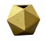 SCULPTURE-Brass Geometric Cube