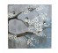 PAINTING-White Flowers w/(4) Sparrows on Branches