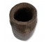 VASE-19.25"H Raw Dark Wooden Vase