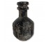 VASE-Distressed Black Vase w/Clay Attached