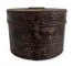 CANISTER-Rusted Oval Metal Storage Canister