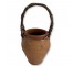 VASE-Terracotta Vase w/Twig Handle