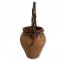 VASE-Terracotta Vase w/Twig Handle