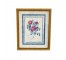 PRINT-3 Poppies w/ Blue Boarder & Gold Frame
