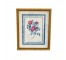 PRINT-3 Poppies w/ Blue Boarder & Gold Frame