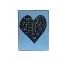 (8521PJ22)PAINTING-Navy Polkdot Heart |Acrylic on Canvas