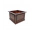 (25680068)PLANTER BOX-Mahogany Stained Wood Planter Box